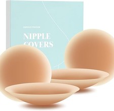 Nipple Covers for Women 2 Pairs Sticky Boobs - Sticky Bras for Women -Cakes