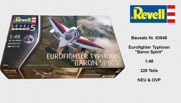 Revell - 03848 - Eurofighter Typhoon Baron Spiri - 1:48 - 228 Teile - Neu & Ovp-image