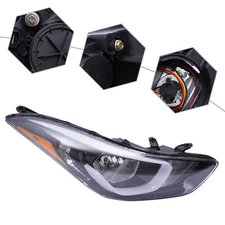 Headlight For Hyundai Elantra 2014 2015 2016  Factory Passenger / Driver Side