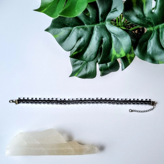 Brightnesshegemony}Punk Leather O Ring Pendant Choker Necklace Belt - Foto 4