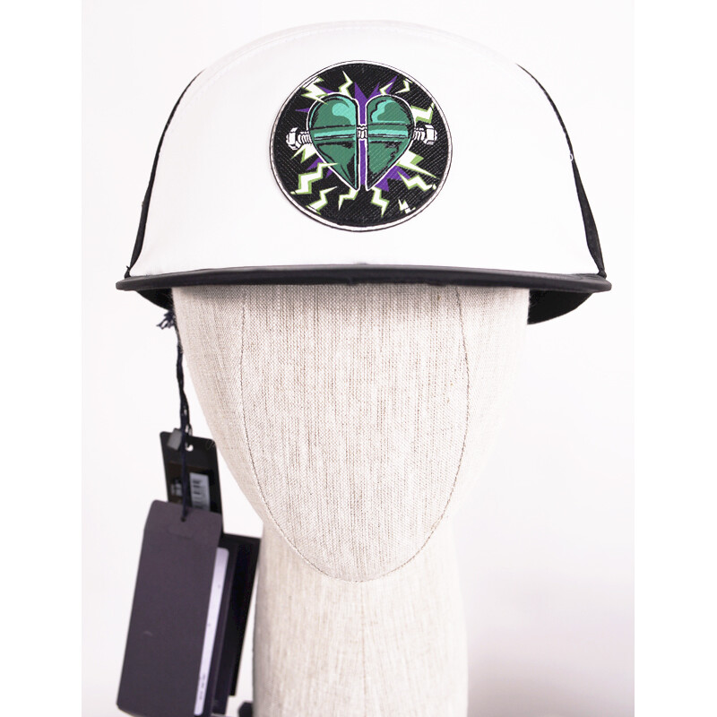 ハット PRADA SOFT LUX LEATHER AND PLEXIGLASS VISOR Prada