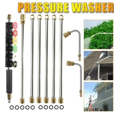 Pressure Washer Extension Wand,1 Gutter Cleaner Attachment Curved Rod, 4000 PSI