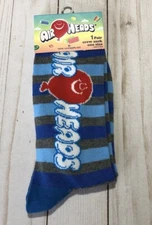 Air Heads Candy Novelty Funky Crew Socks Pair Sockopath Fun Gag Gift One Sz NEW