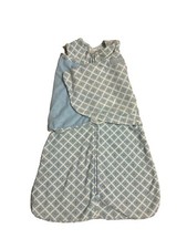 Halo Baby Sleep Sack Swaddle Size Small 3-6 Months Blue  White