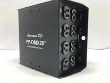 American DJ PP-DMX20 4 CHANNEL DMX POWER PACK, 8 OUTLET, AC 120V 60Hz 0.315 AF