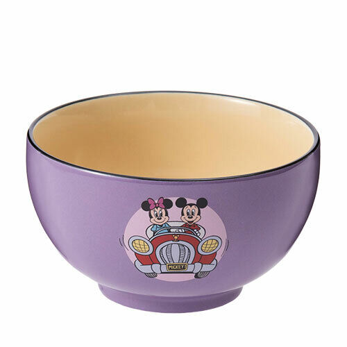 Tokyo Disney Resort Mickey And Minnie Drive Sałatka Zupa Pottery Bowl Purple Preor