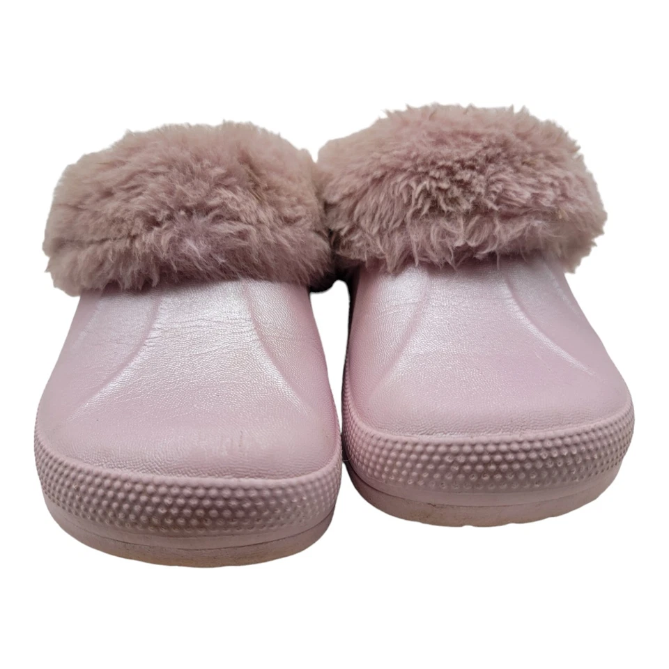 Madden девочка туфли девочек размер 11 розовый искусственного меха без шнуровки блестящий зимние сабо мулы  - Изображение 2 из 4