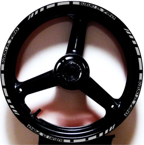 PEGATINAS DE CINTA SUZUKI GSXR 750 CON RAYAS DE LLANTA GP IMPRESAS A MEDIDA 2 TONOS - Imagen 31 de 37