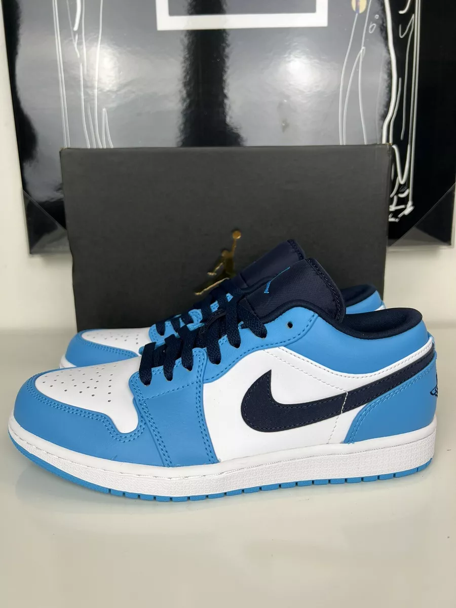 Air Jordan 1 Low UNC Blue Obsidian 553558 144 Men s Size 8 Women s Size 9.5 eBay