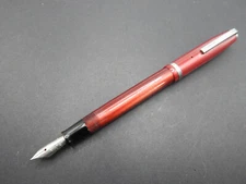 Esterbrook Model SJ Red & Chrome Fountain Pen - Nice Pen