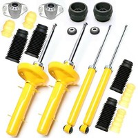 TA Sport-StoßDÄMpfer GAS 4X Vorne Hinten + 4 Domlager Staubschutz - A3 Golf IV