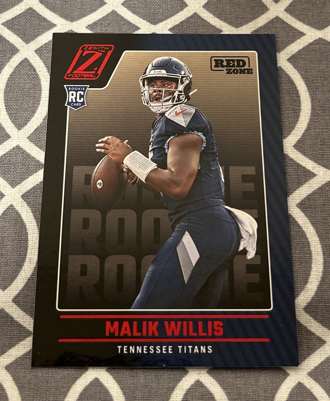 2022 Panini Zenith #103 Malik Willis RED ZONE Parallel ROOKIE CARD RC