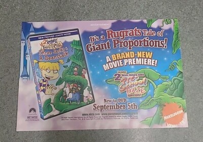 Rugrats Three Jacks & A Beanstalk Nickelodeon Print Ad 2006 8x5 Great To Frame 