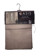 Curtains Blackout Darkening Insulating Grommets Faux Raw Silk Taupe 80x84" Oasis