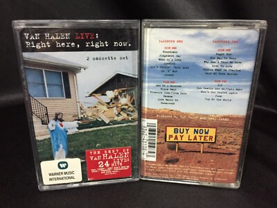 Live-Right Here Right Now［カセット］ Van Halen Live Right Here Right Now LIVE ALBUM 2X Cassette Tape