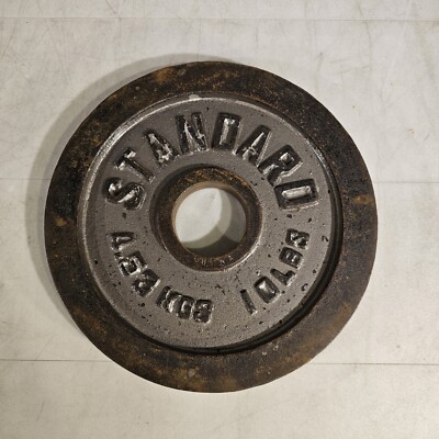 10lbs Olympic Standard Barbell 2'' Cast Iron Pre 4.5 Kilos CHINA