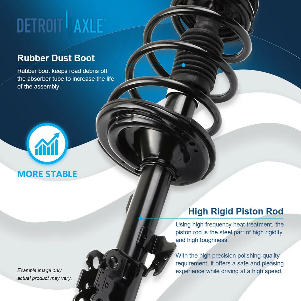 Front Struts w/ Coil Soring Assembly Sway Bar Links for 2007-2010 Toyota Sienna - Imagem 4 de 4