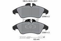 Textar 2399002 Textar Bremsbelagsatz, Scheibenbremse FüR MERCEDES-BENZ Vw