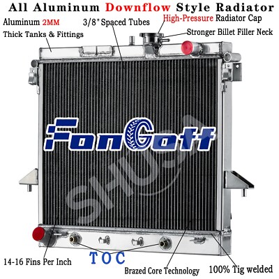 3 Row Aluminum Radiator fit 2006-12 Chevrolet GMC Hummer Colorado Canyon H3 H3T