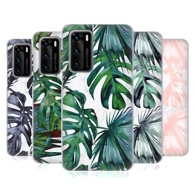 NATURE MAGICK TROPICAL PALM LEAVES ON MARBLE SOFT GEL CASE FOR HUAWEI PHONES 4