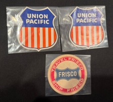 Vintage Union Pacific railroad paper coaster TRAVEL SHIP FRISCO LOT OF 3