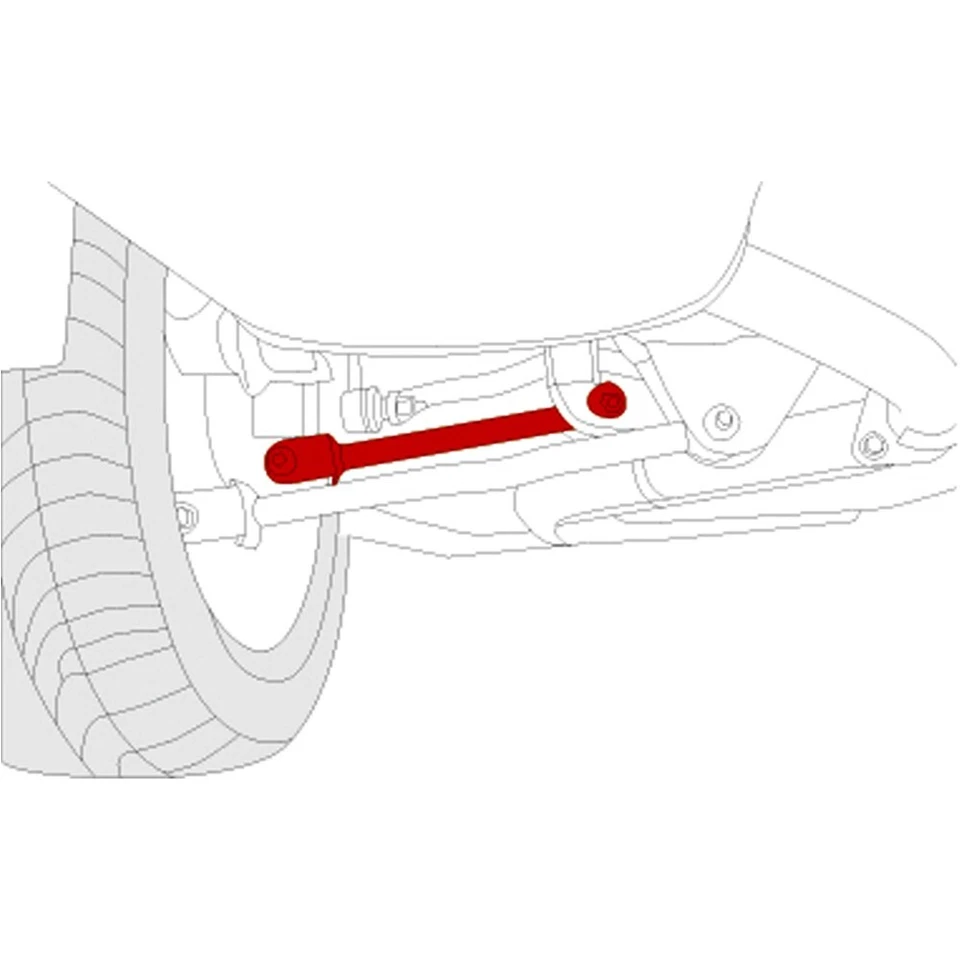 LYKT 2pcs Adjustable Control Arms  Rear Toe Kit For Honda Pilot & Acura  ZDX、MDX - Image 2 of 4