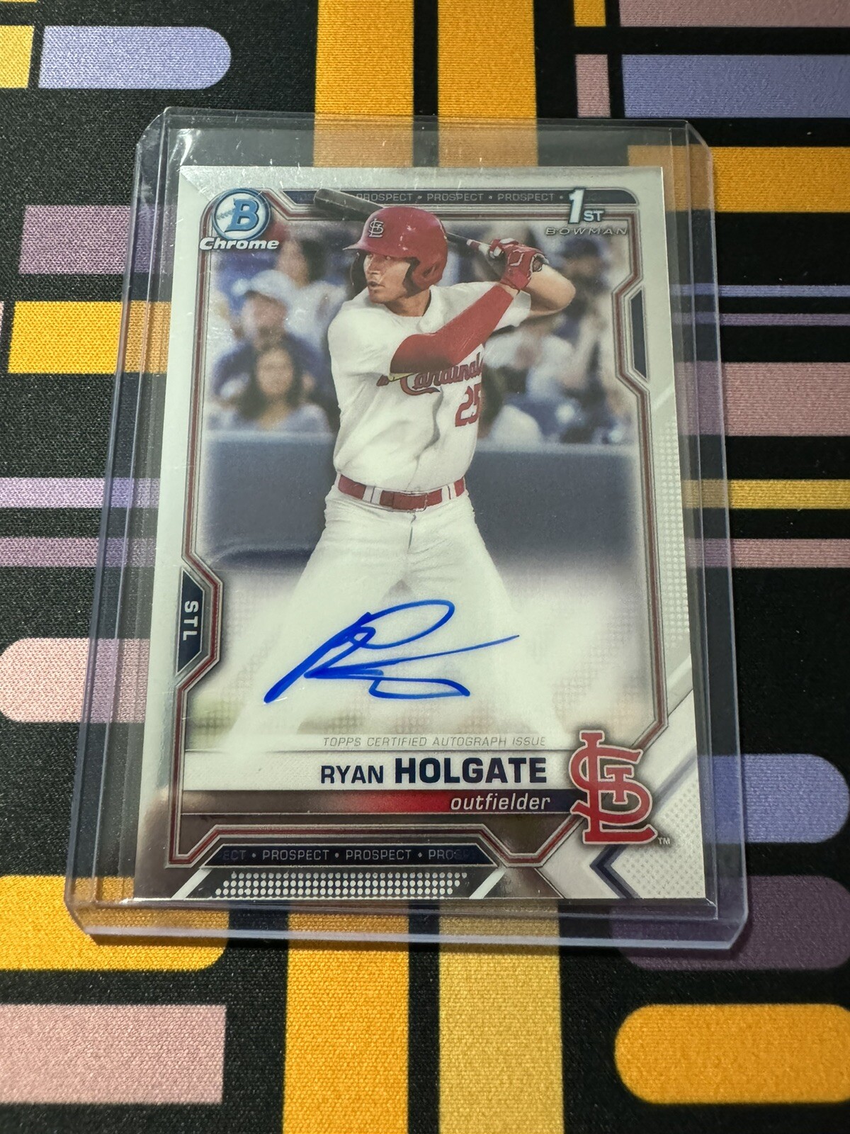 2021 Bowman Draft Chrome 1st Auto Ryan Holgate #CDA-RH Cardinals