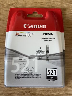 Canon Pixma ChromaLife 100+ schwarze Tintenpatrone CLI-521BK