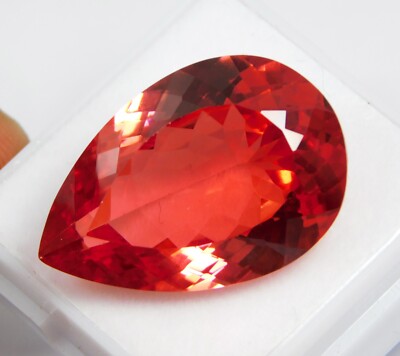 Zertifiziert 25.80 CT Natürlich Ceylon Padparadscha Saphir Tropfenschliff Lose