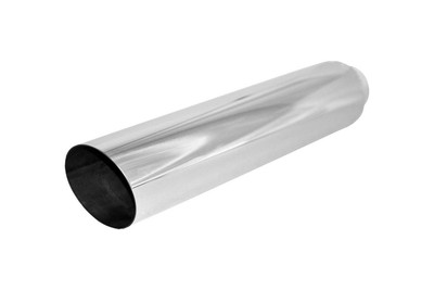 Brand New Polished Stainless 15 Degree Angle Cut Exhaust Tip 2.25'' In 3.5'' 18''L