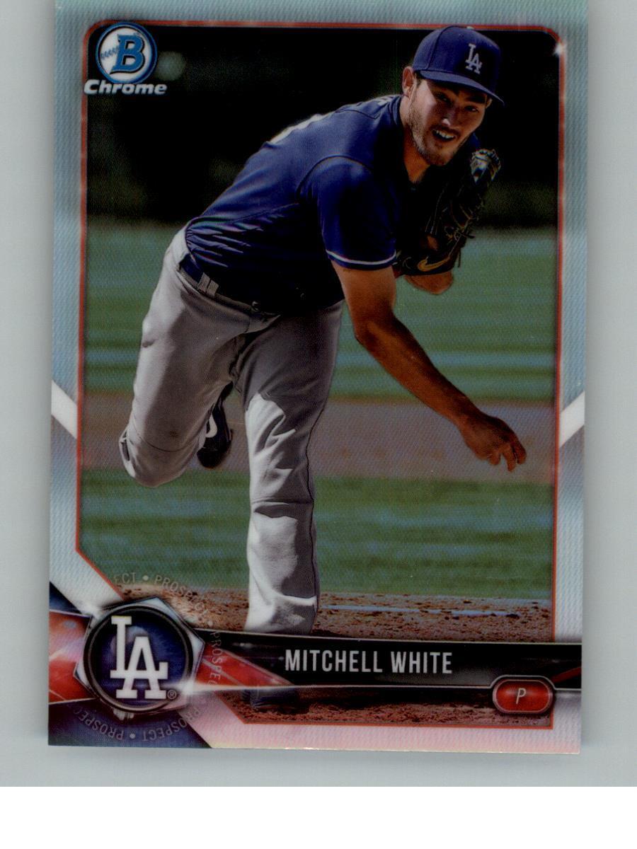 2018 Bowman Draft #BDC-97 Mitchell White Chrome Blue Refractor #/150
