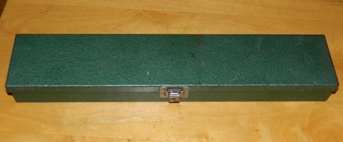 Vtg S-K Green Metal Socket Ratchet Box 