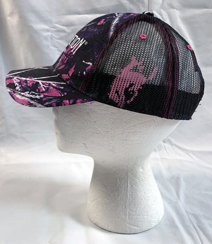 Nueva gorra de béisbol Pendleton Whisky Let'er Buck Snapback Trucker rosa camuflaje para mujer - Imagen 2 de 6