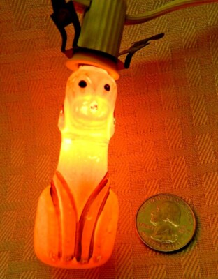 Vintage Pluto Disney C7 Figural Light Bulb - Works!