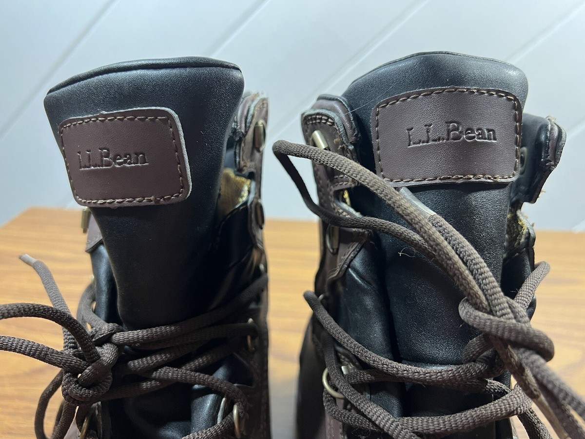 LL Bean Men Brown Leather Boot Size 11 Med Item ID 281171 Hiking Fishing Men main image 4