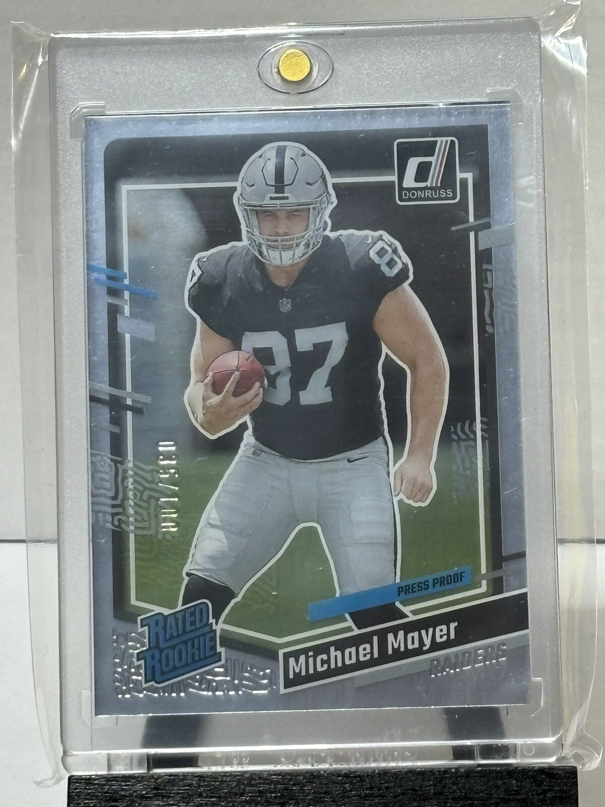 Michael Mayer 2023 Donruss #361 Rated Rookie RC SILVER #35 /100 Raiders TE