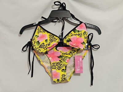 Choice By Bluewave  Print String Bikini. Sz S NWT