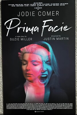 Prima Facia-Jodie Comer-Rate Broadway Window Card-Not Rolled