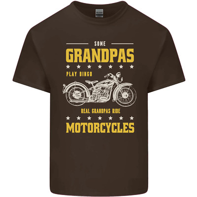 Some Grandpas Funny Biker Motorcycle Bike Mens Cotton T-Shirt Tee Top
