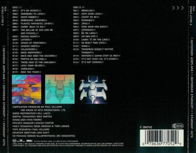 Hits by Jefferson Airplane • Jefferson Starship • Starship (CD