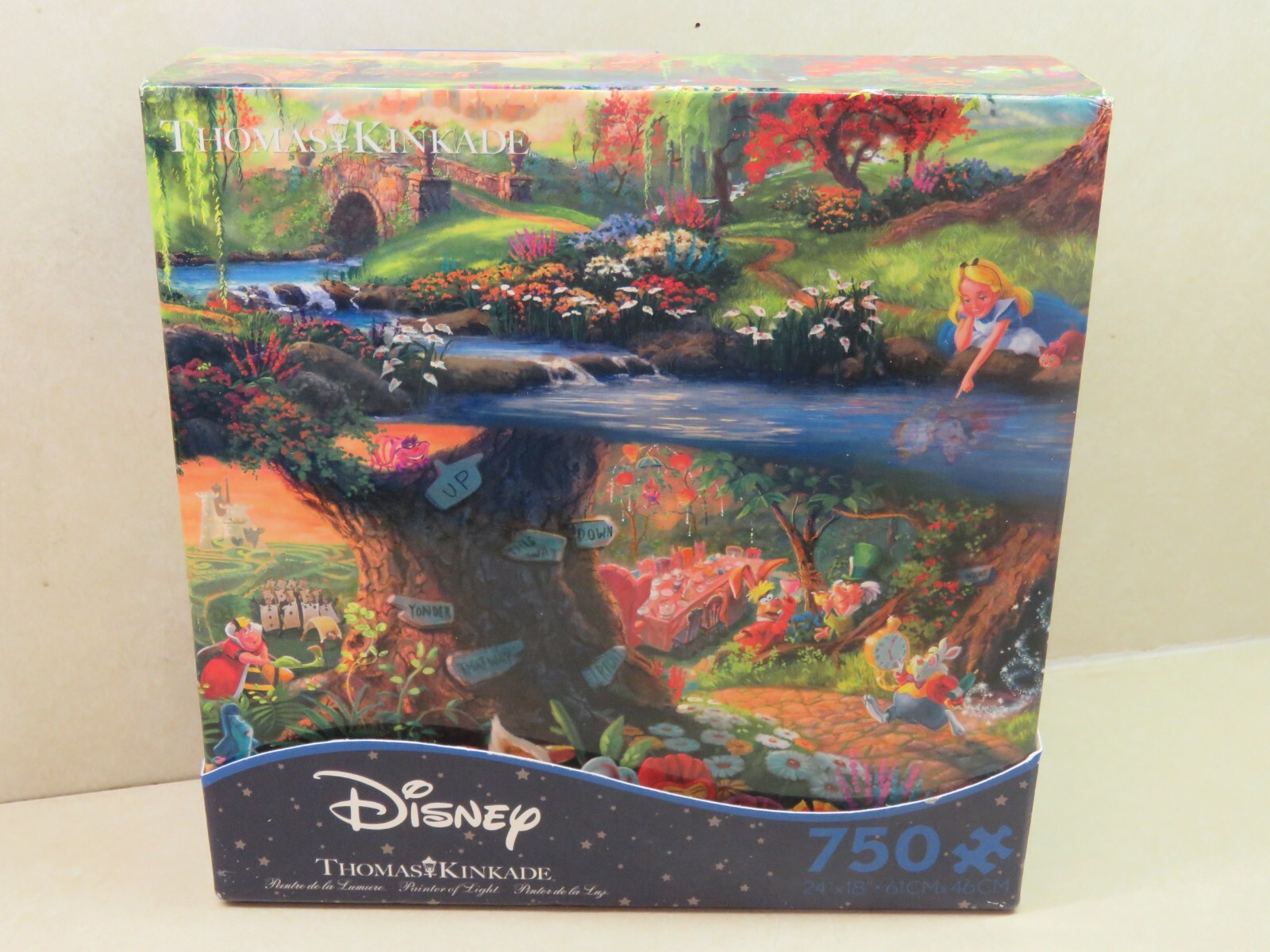 Thomas Kinkade Painter of Light ~ 1000-piece PUZZLE 27""x20"" ALICE in WONDERLAND