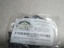 Black Chicago Screws, 24 Sets, 3/8" (See The Pictures For Details)