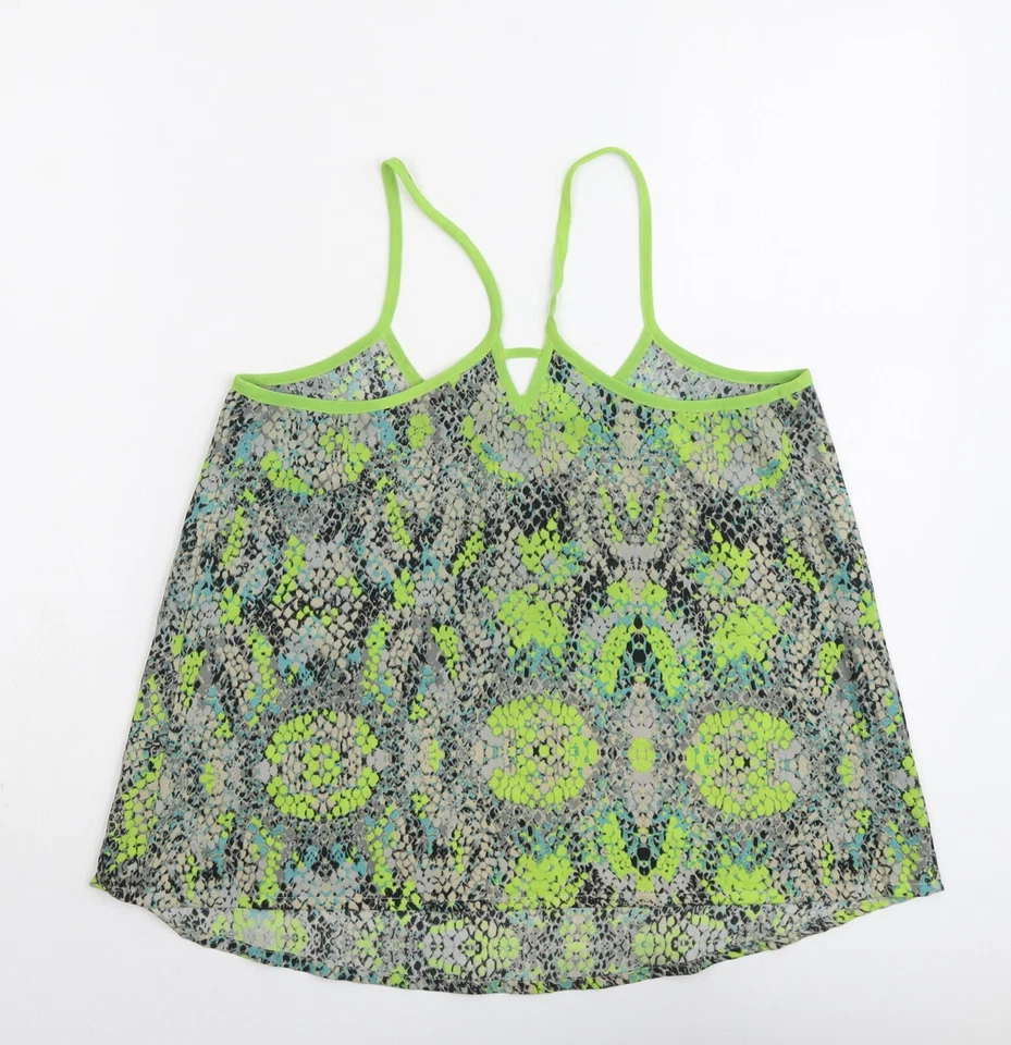 Butterfly Womens Green Polyester Blend Camisole Tank Size 10 - Image 2 of 4