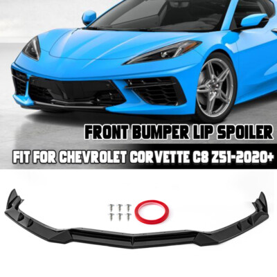 Front Lip Compatible With 2021 2022 2023 Corvette C8 Z51 ZR1 Style STG - View #7
