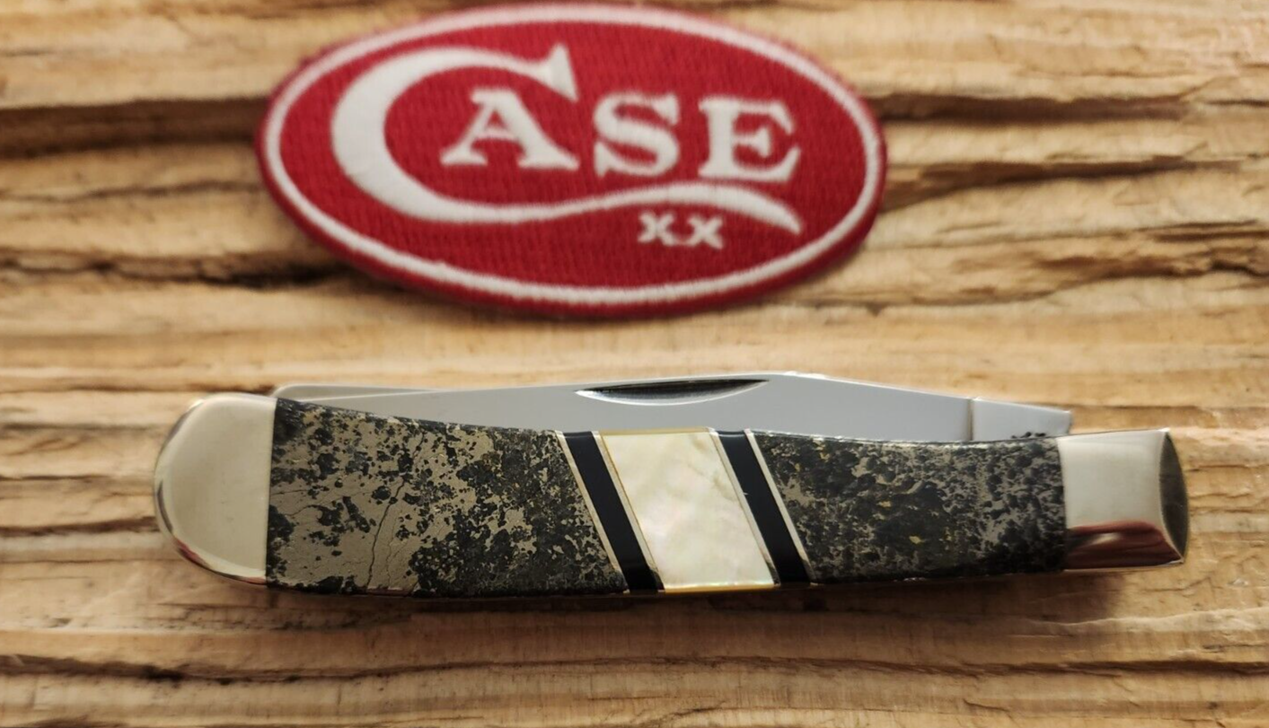 MINT 2004 CASE EXOTIC EX254 SS APACHE GOLD EXOTIC TRAPPER KNIFE W