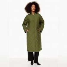 Wilfred Green Pavant Quilted Long Jacket. Size Xs.