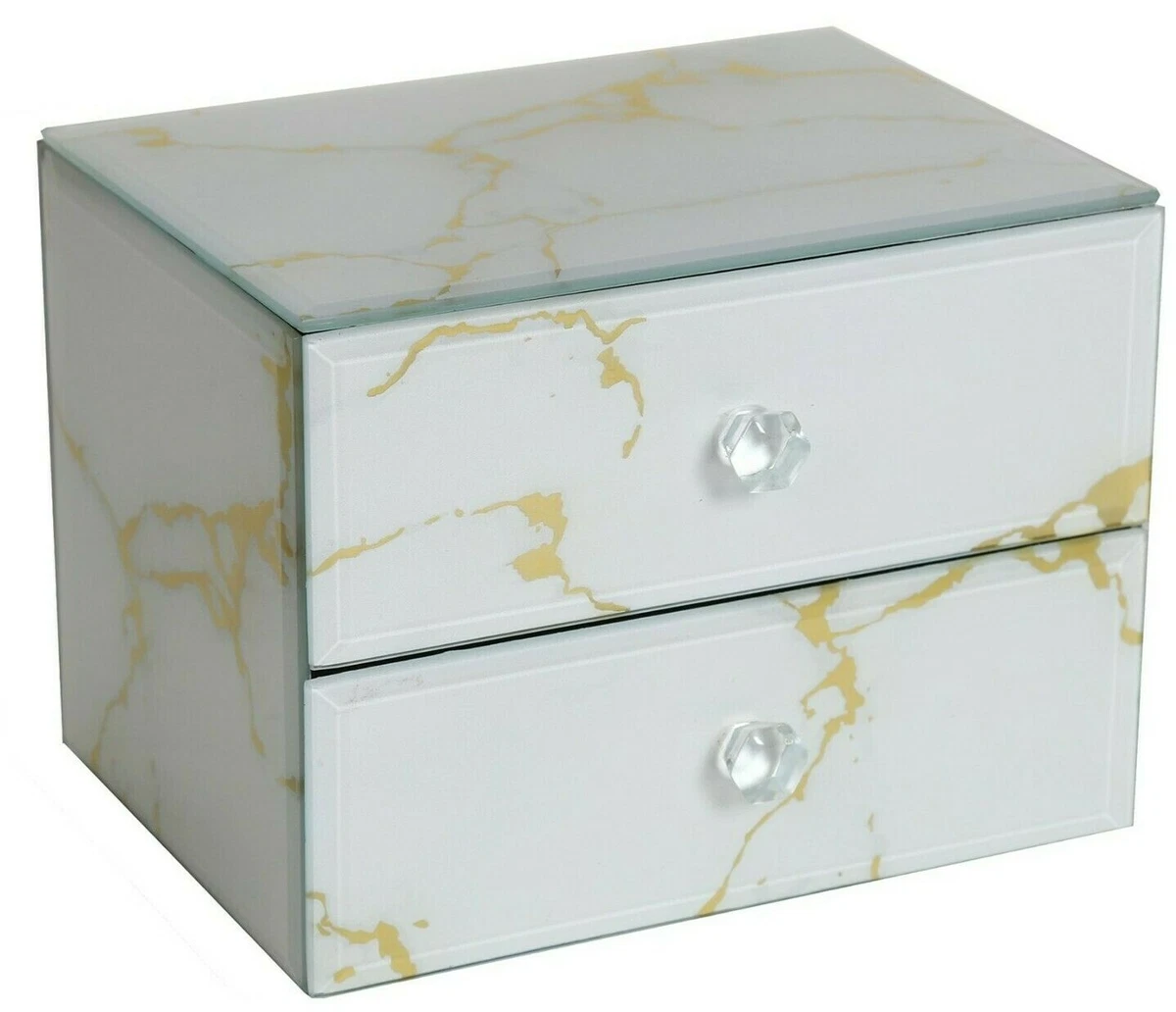 Gold mirrored jewelry armoire deals