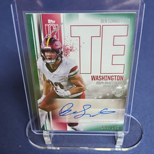 Topps 2024 Signature Class Rookie Ben Sinnott Green Auto /150 RCA-BSI Commanders