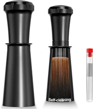 WDT Espresso Distribution Tool, Espresso Accessories with Built-In Cleaning Brus
