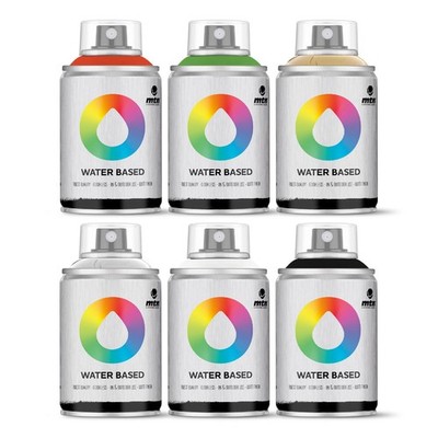 MTN Montana Colors Weihnachtssprühfarbe auf Wasserbasis Werkstattpaket (6 x 100 ml)